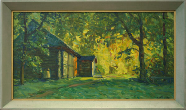 Märt Bormeister "Õhtune õu" 1971 BRONEERITUD