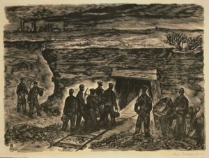 Arkadio Laigo "Tööleminek kaevandusse" 1944