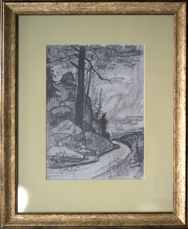 Ado Vabbe "Maastik teega" 1961
